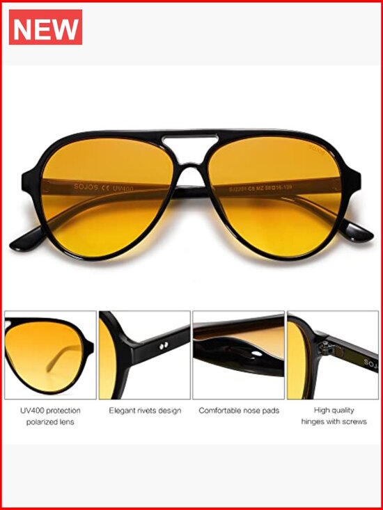 Classic Polarized Aviator Sunglasses with UV400 TAC Lenses main image 7